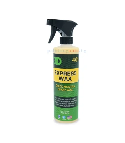 3D Express Wax течна вакса - 3D Express Wax – Експресна течна Montan ваксаБързо и лесно нанасяне – разпръскайте и избършете
Създава силен гланц и дълбок блясък (мокър ефек... Литри: 262, 251, 242; Марка: 231;