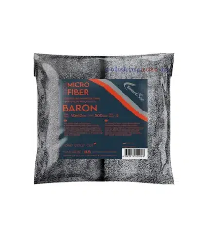 BARON Микрофибърна кърпа  без ръбове от 2 части 40×40см 500GSM – антрацит - 2 части микрофибърна кърпа за полиране 40 см x 40 см.
Безопасни за полиране и керамично покритие.
Благодарение на своята микрофибърна текстура дава от... Цвят: 354; Размер: 283; Марка: 441;