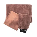 BROPACK Комплект за автомивка от микрофибър без ръбове – кафяв – BROPACK, Комплект