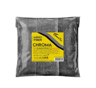 CHROMA Микрофибърна кърпа за почистване на автомобили от 3 части 40×40см 265GSM – антрацит – CHROMA, Микрофибърна