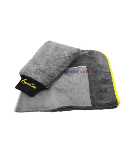 CHROPACK Комплект за измиване на автомобил – Антрацит/жълто - 1 брой CHROMITT 100% микрофибърна ръкавица за миене – сива
1 брой CHRODRY Микрофибърна кърпа за подсушаване на кола 50×70см 440GSM – Антрацит
1 б... Размер: 284, 287; Марка: 441;