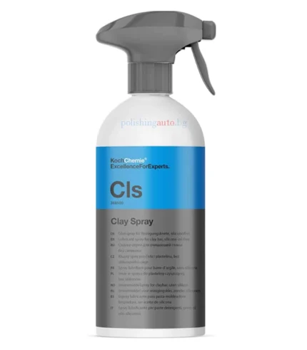 Спрей за почистваща глина Koch Chemie Clay Spray - Удължава живота на глината (clay bar) и се отстранява много лесно с чиста кърпа без нуждата от обезмаслител.... Литри: 251; Марка: 236;