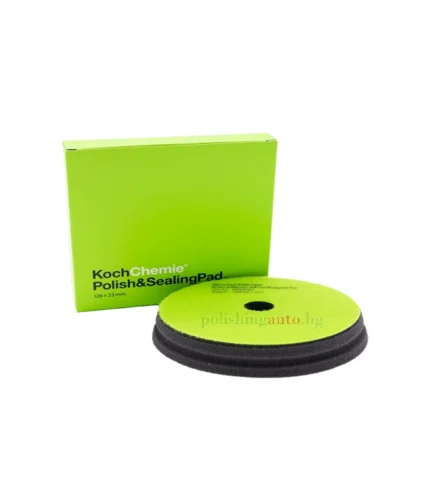Полир. гъба много мека Koch Chemie – Ф126 и Ф150 - Полираща гъба Koch Chemie Polish & Sealing Pad Ф126 и Ф150
Техническа информация:
Диаметър: 126 мм и 150  мм
Дебелина: 23 мм
Цвят: цвят
Плътност: ... Цвят: 360; Размер/Гъби: 295, 298; Марка: 236;
