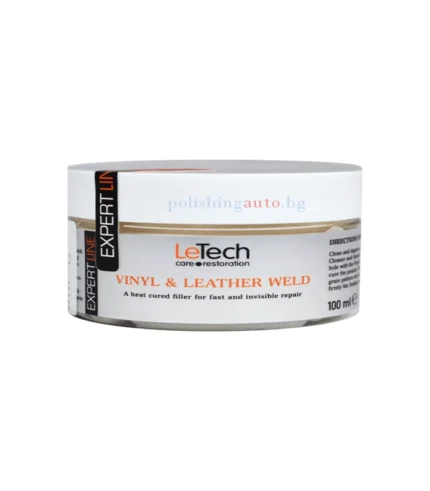Филър за Винил и Пластмаса – LEATHER & VINYL WELD 100мл - Leather & Vinyl Weld се използва за запълване на дупки в кожата, когато е необходим бърз ремонт. Продуктът изсъхва за 40 секунди с помощта на сешо... Литри: 245; Марка: 304;