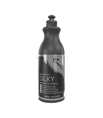 SILKY Matt Satin Протектор за гуми – 500 мл - Матово изглеждащ сатениран продукт за полиране и защита на гуми.Създава нов външен вид на гумата.
Той е много издръжлив и предпазва от UV лъчи. С хидр... Литри: 251; Марка: 441;