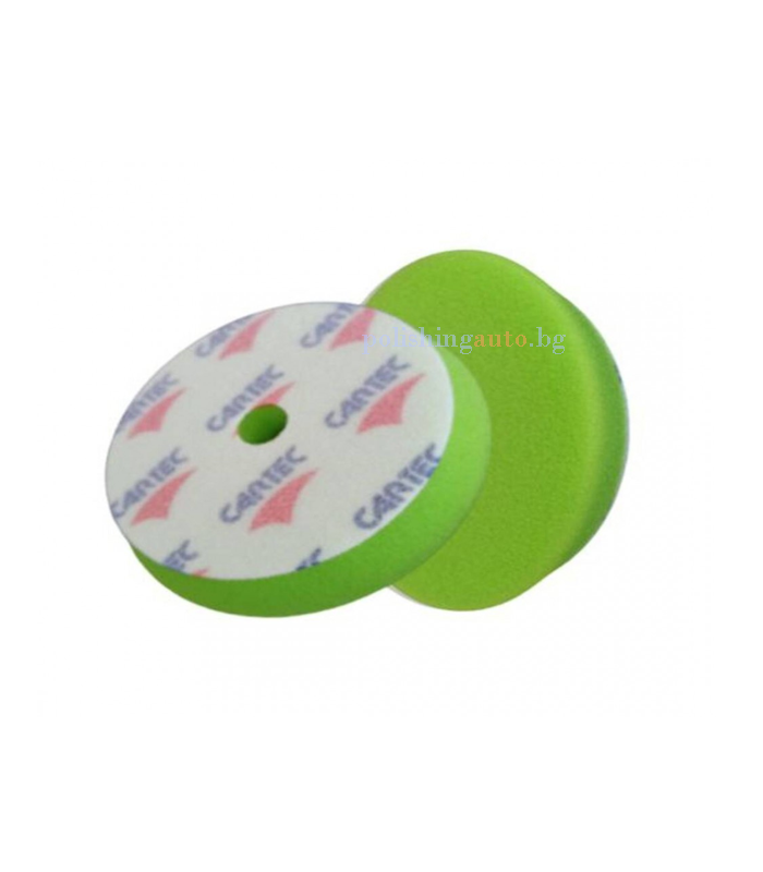 cartec guba zelena CARTEC Полираща гъба Зелена 150х25мм „Твърда“ с отвор - Image 1