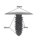 Пластмасови щипки за автомобили – 5 броя – spa, 42