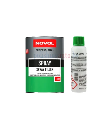 Течен кит NOVOL Spray - SPRAY е полиестерен течен кит, предназначен за нанасяне с бояджийски пистолет. Той осигурява идеално гладко покритие, дори когато се нанася върху голе... Цвят: 363; Литри: 254; Марка: 306;
