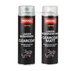 Спрей акрилен лак Novol Clearcoat - CLEARCOAT – Безцветен лак е еднокомпонентен термопластичен акрилен лак с отлична разливност, лесен за нанасяне и полиране. Подходящ е за бързи р... Цвят: 356; Литри: 251; Вид: 301, 302; Марка: 306;