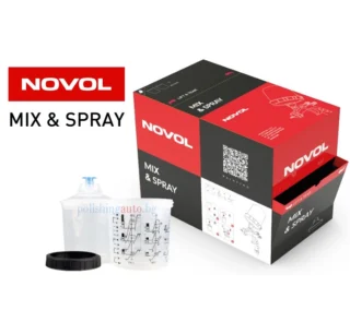 Novol MIX & SPRAY система - Novol MIX & SPRAY система е иновативна система за смесване и нанасяне на бои, предназначена за професионални и прецизни ремонтни дейности. Тя позв... Литри: 261, 388; Микрон: 395, 396; Марка: 306;