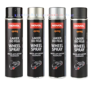 Спрей за джанти Novol Wheel Spray - WHEEL SPRAY – Спрей за джанти е бързосъхнеща акрилна боя, предназначена за реновиране и ремонт на стоманени и алуминиеви джанти. Продуктът осигу... Цвят: 363, 389, 392, 391; Литри: 251; Марка: 306;