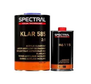 Акрилен лак Spectral KLAR 585 2:1 - Акрилният лак Spectral KLAR 585 2:1 е създаден за професионална употреба, предоставяйки изключително гладко и блестящо покритие върху автомобилни повъ... Цвят: 356; Литри: 242, 263; Марка: 308;