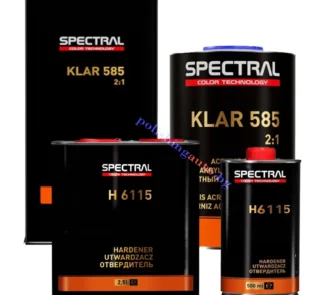 Акрилен лак Spectral KLAR 585 2:1 - Акрилният лак Spectral KLAR 585 2:1 е създаден за професионална употреба, предоставяйки изключително гладко и блестящо покритие върху автомобилни повъ... Цвят: 356; Литри: 242, 263; Марка: 308;