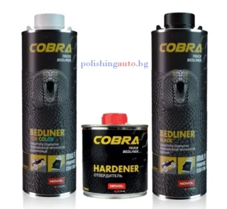 2K Шегрен NOVOL COBRA - COBRA – двукомпонентно защитно покритие на основата на полиуретанови смоли. При нанасяне формира слой с едра, средна или фина текстура, в зависимост о... Цвят: 356, 366; Литри: 388; Марка: 306;
