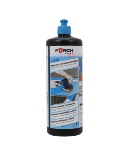 Полираща паста Refinish Universal P336, 1000 мл FÖRCH - P336 Refinish Universal Politur е универсална полираща паста от висок клас, създадена за ефективно отстраняване на фини драскотини, шлифовъчни следи и... Литри: 242; Марка: 585;