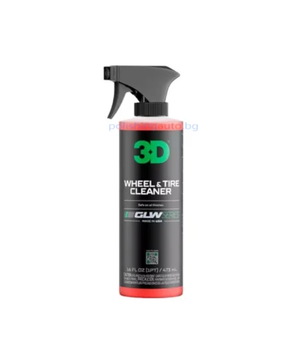 3D Почистващ препарат за джанти и гуми - GLW Series Wheel & Tire Cleaner - 473 мл.