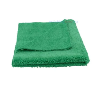 3D Зелена премиум микрофибърна кърпа без ръбове - 400 GSM – Green, Microfiber