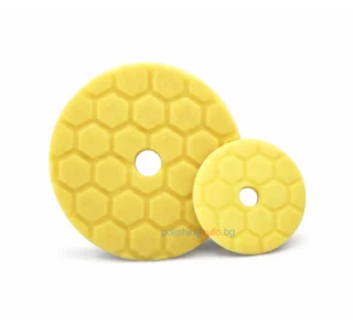 Гъба за полиране – SQ „Пчелна пита“ (Hexagonal) – Medium – Жълта – guba, hexagon