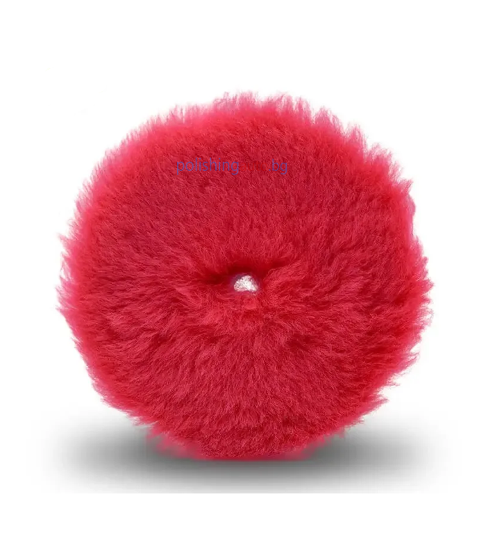 vulna chervena 125 Полираща вълна с дълъг косъм Ф125 мм (червена) - Image 1